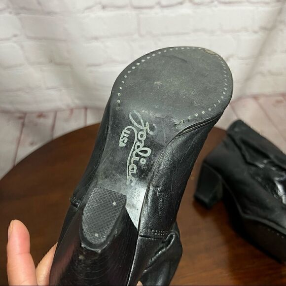 ZODIAC leather slouchy ankle booties (western) vintage 6.5 GUC - Picture 7 of 10